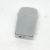 Modern 2007 Zippo BLU Satin Chrome Wave Lid Butane Lighter
