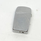 Modern 2007 Zippo BLU Satin Chrome Wave Lid Butane Lighter
