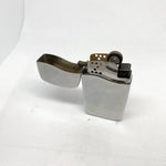 Modern 2007 Zippo BLU Satin Chrome Wave Lid Butane Lighter