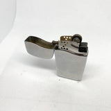 Modern 2007 Zippo BLU Satin Chrome Wave Lid Butane Lighter