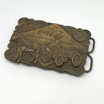 Vintage 1976 Coca-Cola 75th Anniversary Bergamot Brass Belt Buckle