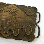 Vintage 1976 Coca-Cola 75th Anniversary Bergamot Brass Belt Buckle