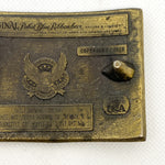 Vintage 1979 Pabst Blue Ribbon Limited Edition Brass Belt Buckle