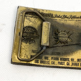Vintage 70's Pabst Blue Ribbon Brass Lewis Belt Buckle