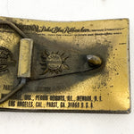 Vintage 70's Pabst Blue Ribbon Brass Lewis Belt Buckle