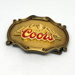 Vintage 1978 Coors Beer Raintree Brass Belt Buckle