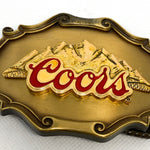 Vintage 1978 Coors Beer Raintree Brass Belt Buckle