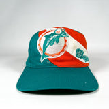 Vintage 90's Miami Dolphins Swirl Logo Snapback Hat