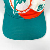 Vintage 90's Miami Dolphins Swirl Logo Snapback Hat