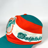 Vintage 90's Miami Dolphins Swirl Logo Snapback Hat
