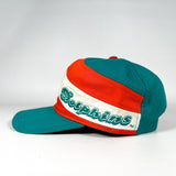 Vintage 90's Miami Dolphins Swirl Logo Snapback Hat