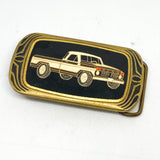 Vintage 1983 Ford Pickup Truck Brass Belt Buckle