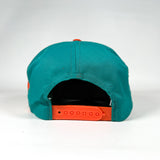Vintage 90's Miami Dolphins Swirl Logo Snapback Hat