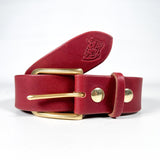 CobbleStore x Laszlo's Red Latigo Leather Belt