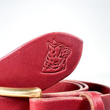CobbleStore x Laszlo's Red Latigo Leather Belt