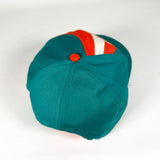 Vintage 90's Miami Dolphins Swirl Logo Snapback Hat