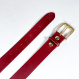 CobbleStore x Laszlo's Red Latigo Leather Belt