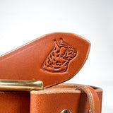 CobbleStore x Laszlo's Bright Yellow Latigo Leather Belt