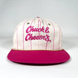 Vintage 90's Chuck E. Cheese’s Youth Pinstripe Snapback Hat