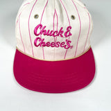 Vintage 90's Chuck E. Cheese’s Youth Pinstripe Snapback Hat