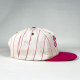 Vintage 90's Chuck E. Cheese’s Youth Pinstripe Snapback Hat