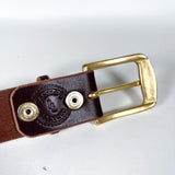 CobbleStore x Laszlo's Brown Latigo Leather Belt