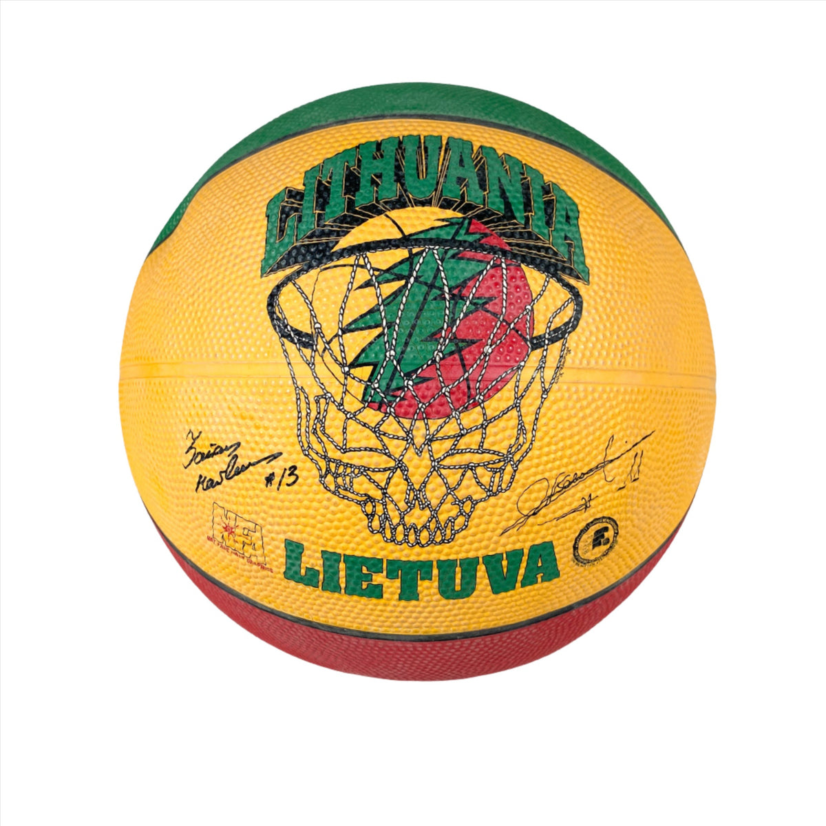 Vintage 1992 Grateful Dead Lithuania Lietuva Spalding Basketball ...