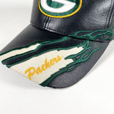 Vintage 90's Green Bay Packers Leather Hat