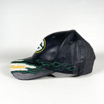 Vintage 90's Green Bay Packers Leather Hat