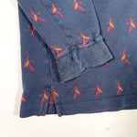 Vintage 90’s Eddie Bauer Made in USA All-Over Duck Print Rugby Shirt