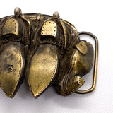 Vintage 1982 "Knocking Boots" The Great Chicago Brass Belt Buckle