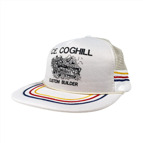 Vintage 80's CE Coghill Tricolor Rope Hat