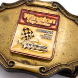 Vintage 1978 Winston Cup Series NASCAR Brass Belt Buckle