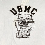 Vintage 80's USMC Marine Bulldog Reverse T-Shirt