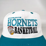 Vintage 90's Charlotte Hornets NBA Basketball Snapback Hat