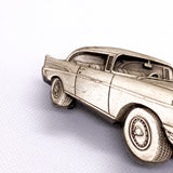 Vintage 1979 Chevrolet ’57 Chevy Car Bergamot Brass Works Belt Buckle