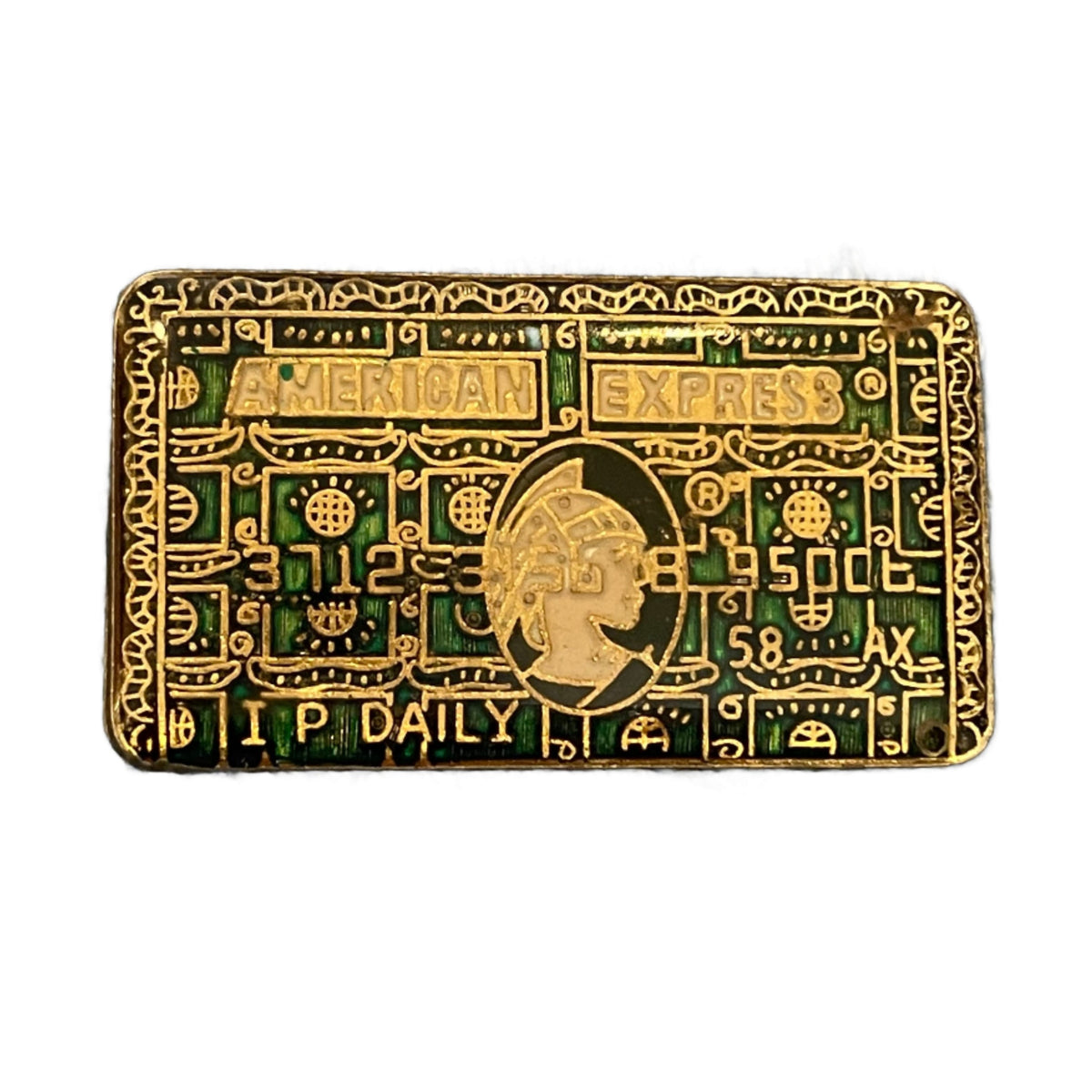 Vintage 70's American Express Card Enamel Pin – CobbleStore Vintage