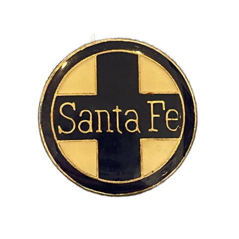Vintage 70's AT&SF Railway Santa Fe Enamel Pin