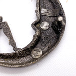 Vintage 1979 Moon & Nude Woman Bergamot Brass Works Belt Buckle