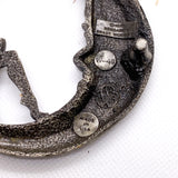 Vintage 1979 Moon & Nude Woman Bergamot Brass Works Belt Buckle