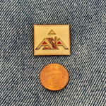 Vintage 80's Asia Enamel Band Pin