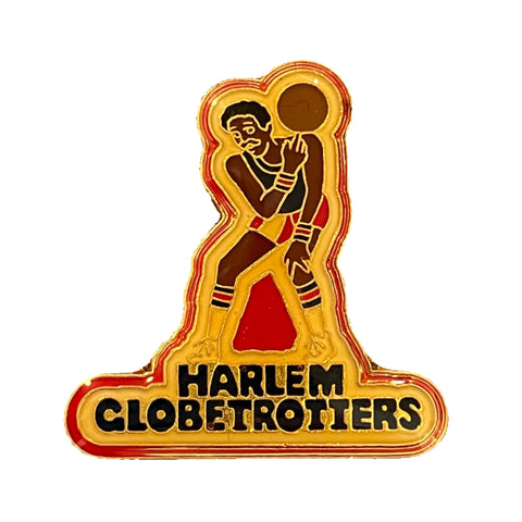 Vintage 70's Harlem Globetrotters Enamel Pin