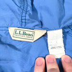 Vintage 90's LL Bean Blue 1/4 Zip Anorak Windbreaker Jacket