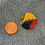 Vintage 70's Genesis Abacab Enamel Band Pin