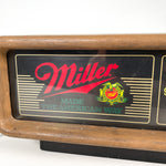 Vintage 1985 Miller Beer Starburst Light Up Bar Clock