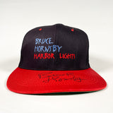 Vintage 1993 Bruce Hornsby Autographed Harbor Lights RCA Hat