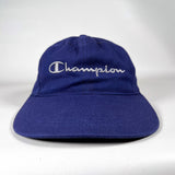 Vintage 90’s Champion Script Logo Long Brim Strapback Hat