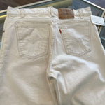 Vintage 1994 Levi's 550 Made in USA Orange Tab Beige Jeans