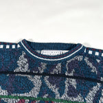 Vintage 80's Michael Gerald Abstract Pattern Crewneck Sweater