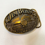 Vintage 1993 Jim Beam Bourbon Whiskey Limited Edition Brass Belt Buckle